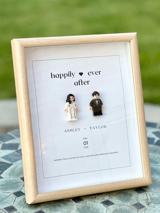 Classic Customized Minifigure Wedding, Anniversary Couple Gift