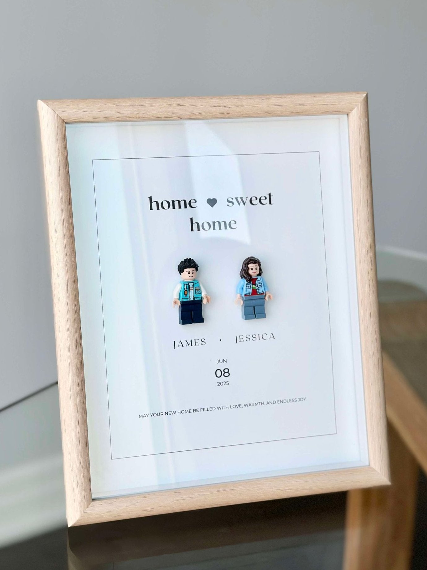 Housewarming Customized Minifigure Couple Gift