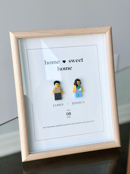 Housewarming Customized Minifigure Couple Gift